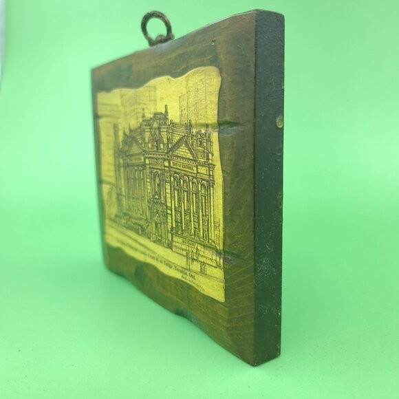 Rare Vintage Toronto Architectural Drawing Art Wall Decor Set of 2 4x6 Signed - Picture 8 of 15